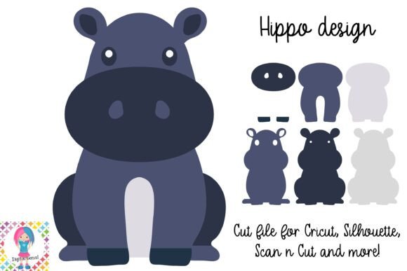 Download Hippo SVG | Animal Paper Craft Design. - Premium Resources