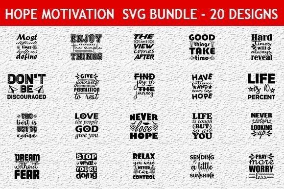 Download Hope Motivation SVG Bundle - Premium Resources