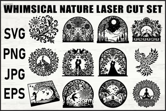 Download Fantasy Nature Laser Cut Set - Premium Resources